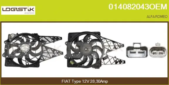 Electric Motor, radiator fan (014082043OEM)