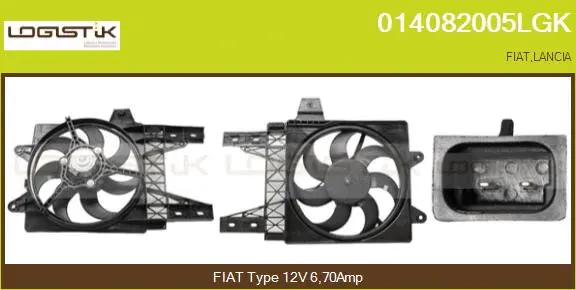 Electric Motor, radiator fan (014082005LGK)