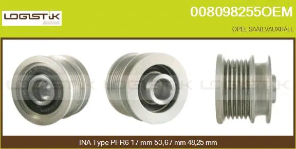 Belt Pulley, alternator (008098255OEM)