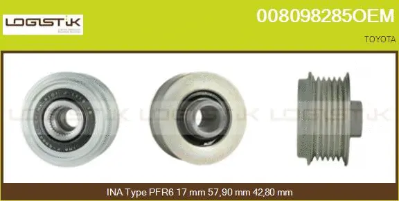 Belt Pulley, alternator (008098285OEM)