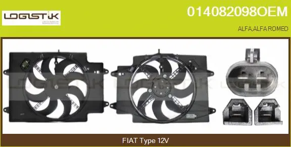 Electric Motor, radiator fan (014082098OEM)