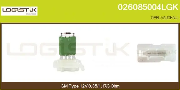 Resistor, interior blower (026085004LGK)