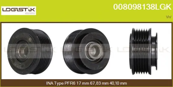 Belt Pulley, alternator (008098138LGK)