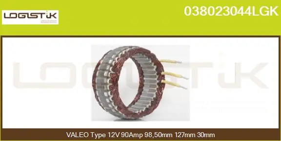 Stator, alternator (038023044LGK)
