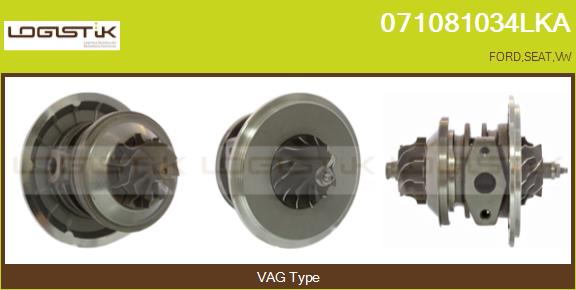 Core assembly, turbocharger (071081034LKA)