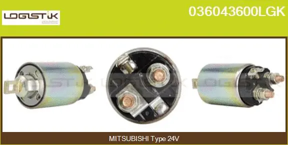 Solenoid Switch, starter (036043600LGK)