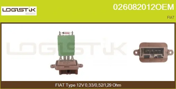 Resistor, interior blower (026082012OEM)