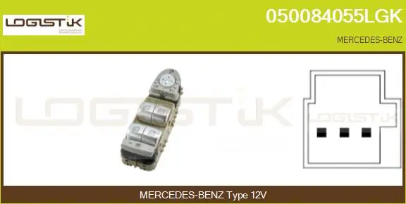 Switch, window regulator (050084055LGK)