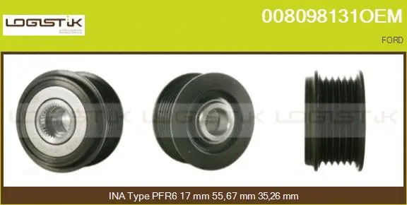 Belt Pulley, alternator (008098131OEM)