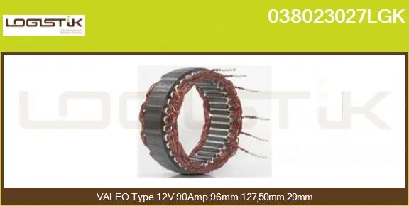 Stator, alternator (038023027LGK)
