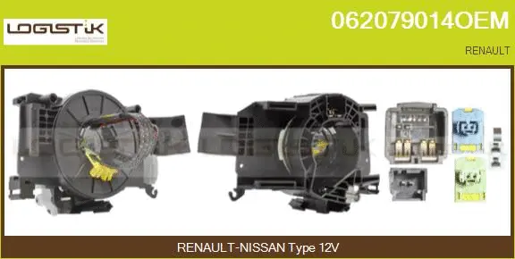 Clockspring, airbag (062079014OEM)