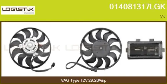 Fan, engine cooling (014081317LGK)