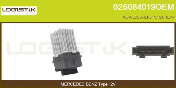 Resistor, interior blower (026084019OEM)