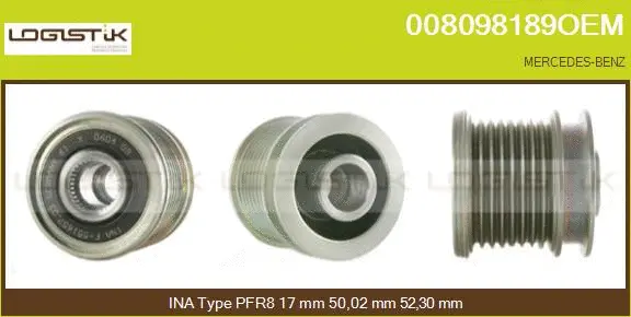 Belt Pulley, alternator (008098189OEM)