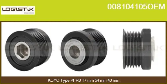 Belt Pulley, alternator (008104105OEM)