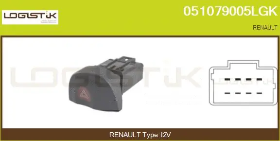 Hazard Warning Light Switch (051079005LGK)