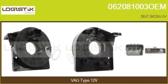 Clockspring, airbag (062081003OEM)