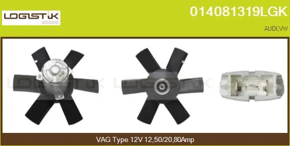 Fan, engine cooling (014081319LGK)