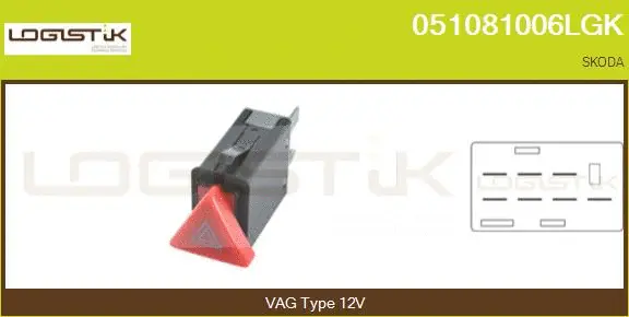 Hazard Warning Light Switch (051081006LGK)