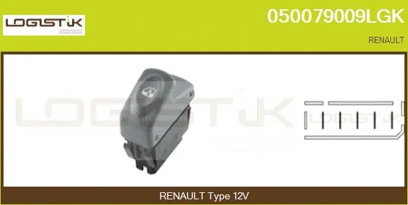 Switch, window regulator (050079009LGK)