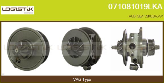 Core assembly, turbocharger (071081019LKA)