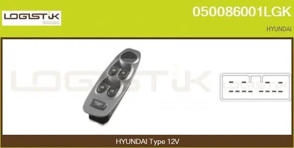 Switch, window regulator (050086001LGK)