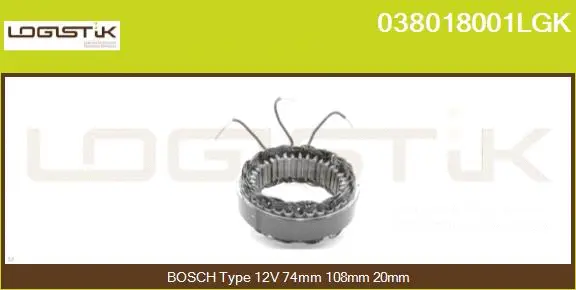 Stator, alternator (038018001LGK)