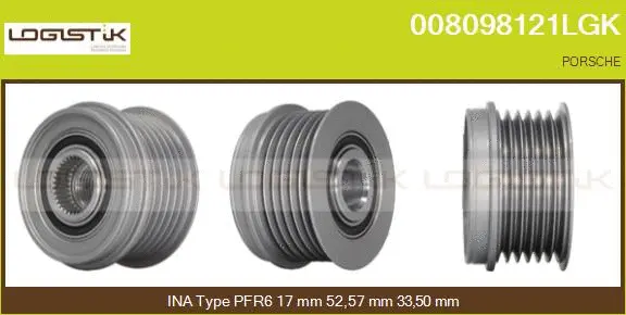 Belt Pulley, alternator (008098121LGK)