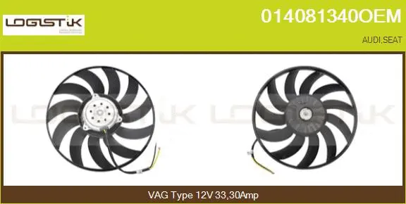Fan, engine cooling (014081340OEM)
