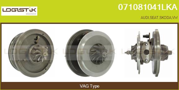 Core assembly, turbocharger (071081041LKA)