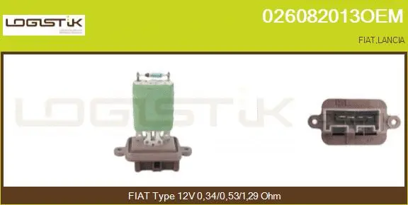 Resistor, interior blower (026082013OEM)