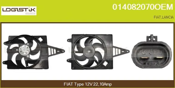Electric Motor, radiator fan (014082070OEM)