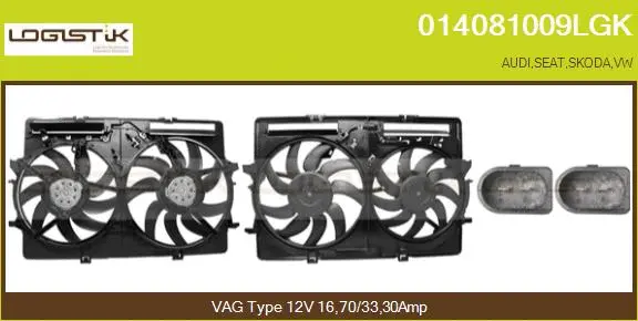 Electric Motor, radiator fan (014081009LGK)