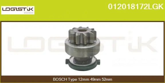 Pinion, starter (012018172LGK)