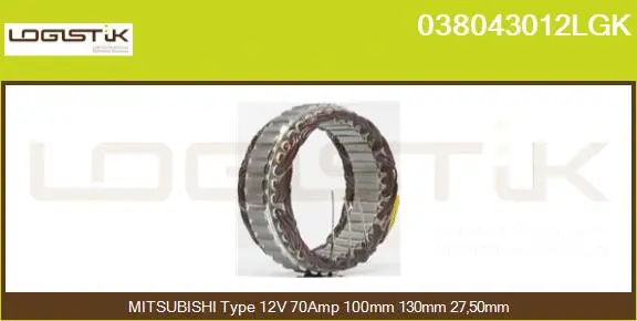 Stator, alternator (038043012LGK)