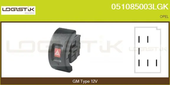 Hazard Warning Light Switch (051085003LGK)