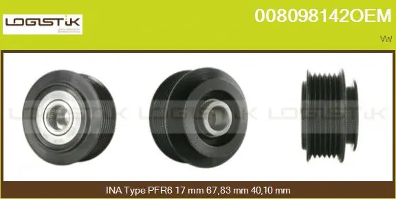 Belt Pulley, alternator (008098142OEM)
