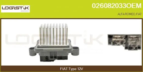 Resistor, interior blower (026082033OEM)