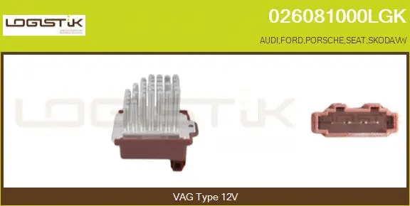 Resistor, interior blower (026081000LGK)