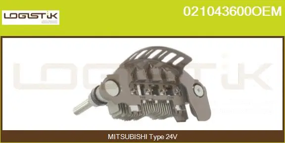 Rectifier, alternator (021043600OEM)