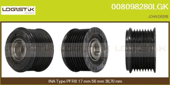 Belt Pulley, alternator (008098280LGK)