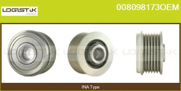 Belt Pulley, alternator (008098173OEM)