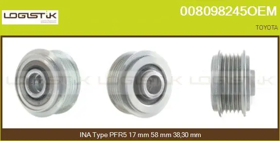Belt Pulley, alternator (008098245OEM)