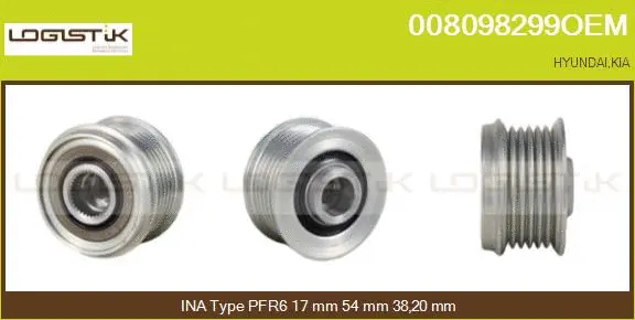 Belt Pulley, alternator (008098299OEM)