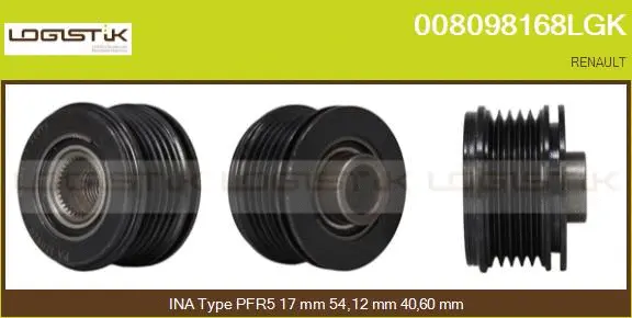 Belt Pulley, alternator (008098168LGK)