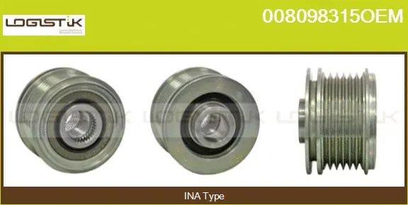 Belt Pulley, alternator (008098315OEM)