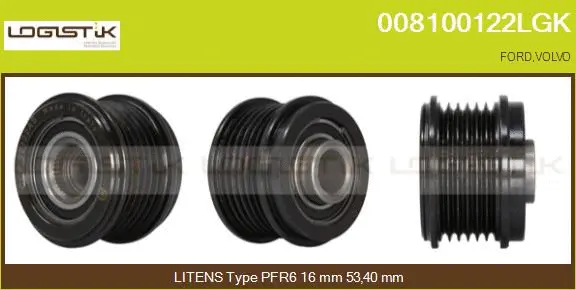 Belt Pulley, alternator (008100122LGK)