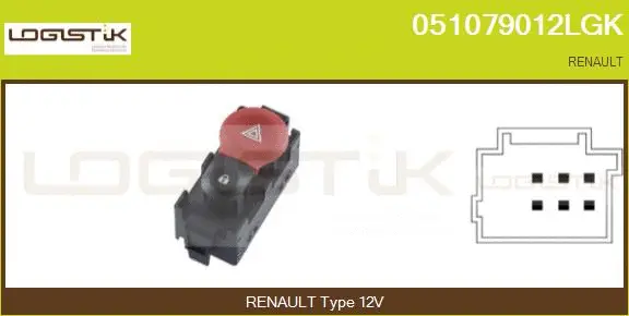 Hazard Warning Light Switch (051079012LGK)