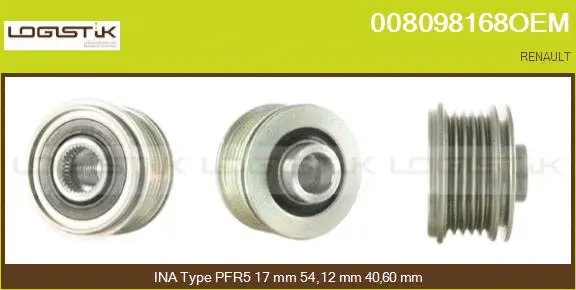 Belt Pulley, alternator (008098168OEM)