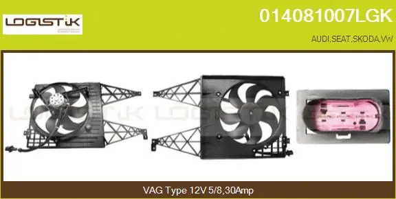 Electric Motor, radiator fan (014081007LGK)